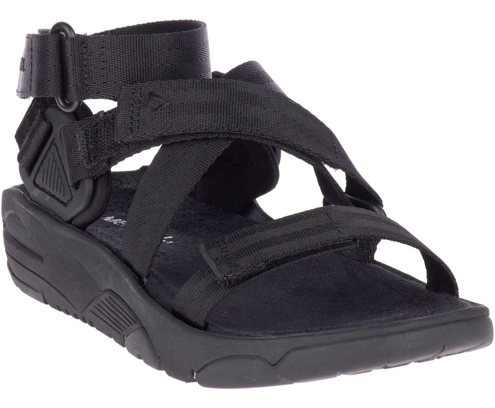 Sandálias Senhora - Merrell Belize Mid Web - Pretas - GVH741298